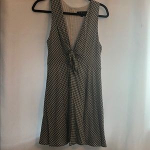 Green and white skater sundress